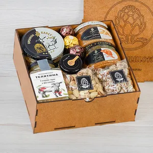 Подарочный мужской набор с риетами, паштетами и томленым мясом - №1245